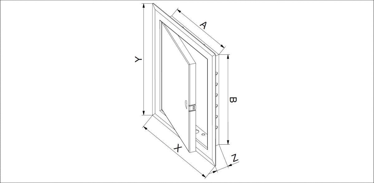 Access doors metal AWENTA DM82 150 X 150mm