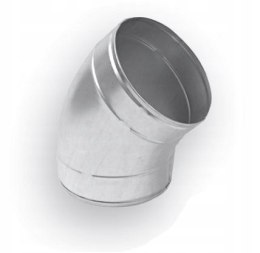 Zinc knee spiro fi 160 mm - 45 degrees