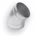 Zinc knee spiro fi 80 mm - 45 degrees
