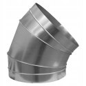 Knee galvanized segment spiro fi 315 mm - 45 degrees