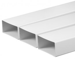 Flat PVC duct white kp75-10 /150x75/ L-1000mm