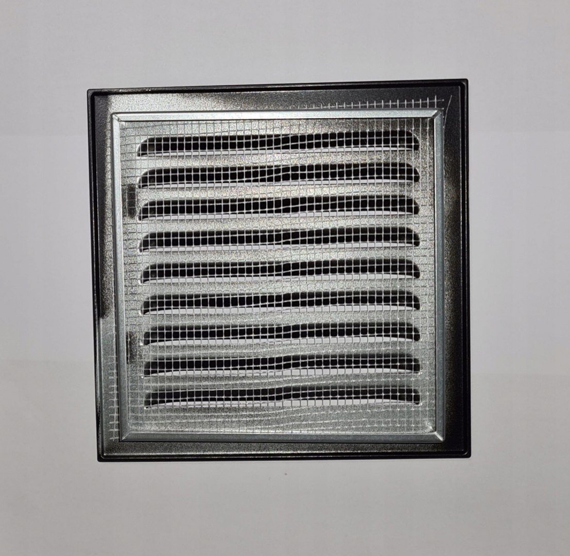 Ventilation chimney grille WX1BR 14x14cm Brown