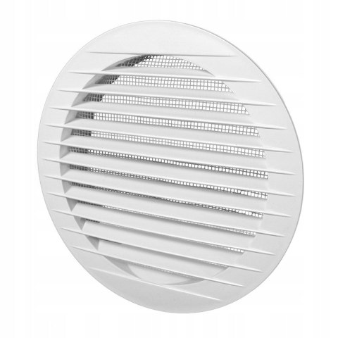 Round ventilation grille white fi 100 KRO-100