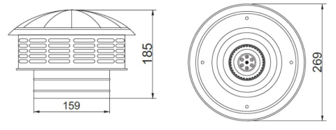 Roof fan Turkan 125 Roof fan Turkan 125